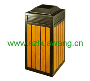 鋼（gāng）木垃圾桶D016
