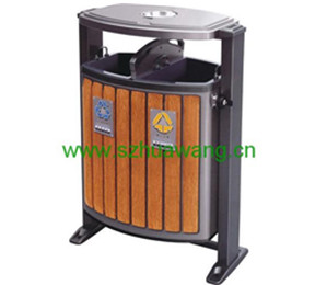 鋼木垃圾桶（tǒng）D037