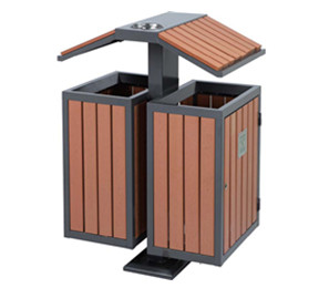 鋼木垃圾（jī）桶D051